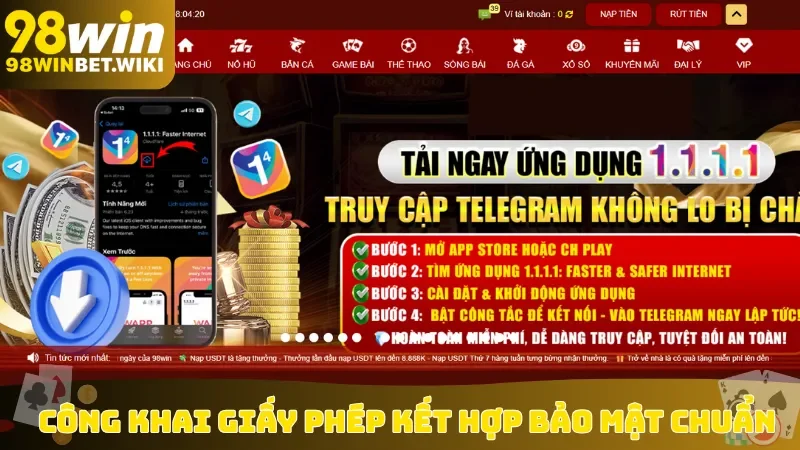 Công khai giấy phép kết hợp bảo mật chuẩn