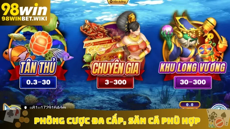 Phòng cược đa cấp, săn cá phù hợp